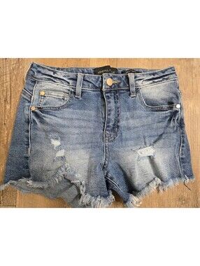 Kendall + Kylie The Icon Short Distressed Denim Jean Shorts Size 3/26